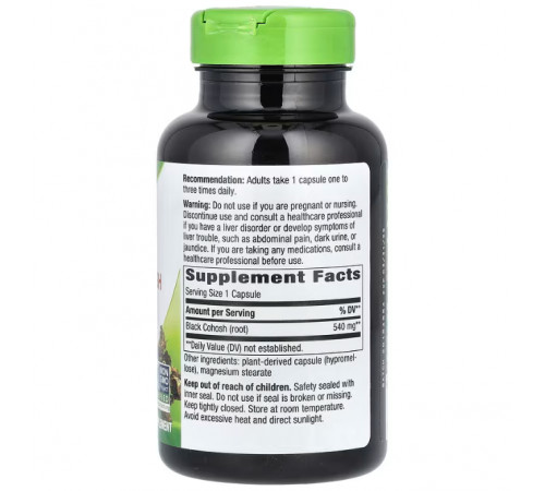 Клопогон Nature's Way Black Cohosh 540 мг 180 капсул