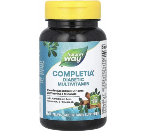 Мультивитамины для диабетиков Nature's Way Diabetic Complete Multi-Vitamin 60 таб