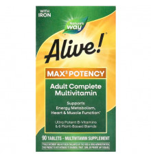 Мультивітаміни Nature's Way Alive! Multivitamin 90 таблеток