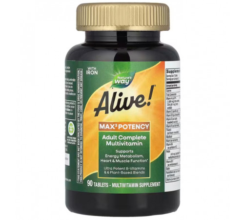 Мультивітаміни Nature's Way Alive! Multivitamin 90 таблеток