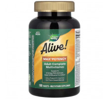 Мультивітаміни Natures Way Alive!  Adult Complete Multivitamin 180 таб