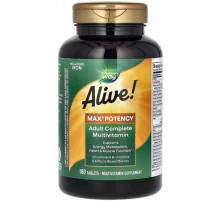 Мультивитамины без железа Alive! Max3 Potency Nature's Way 180 таблеток