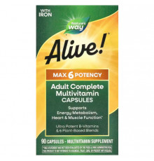 Мультивітаміни Nature's Way Alive! Adult Complete Multivitamin 90 капсул