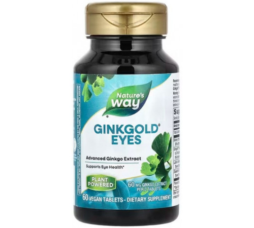 Комплекс для глаз Nature's Way Ginkgold Eyes 60 мг 60 вег таблеток