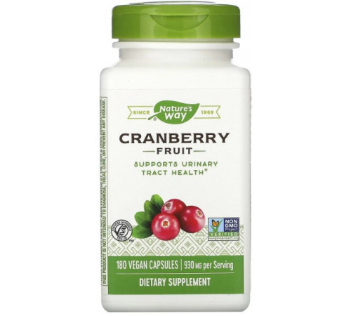 Клюква Nature's Way Cranberry 465 мг 180 капсул