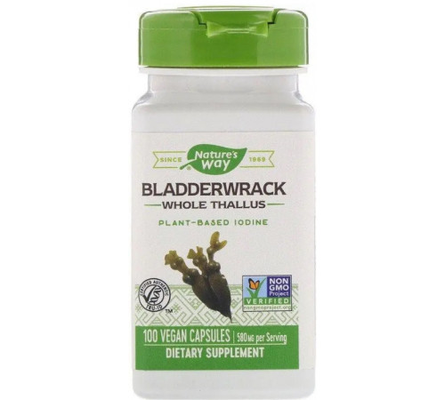 Ламінарія йод Nature's Way Bladderwrack 580 мг 100 капс