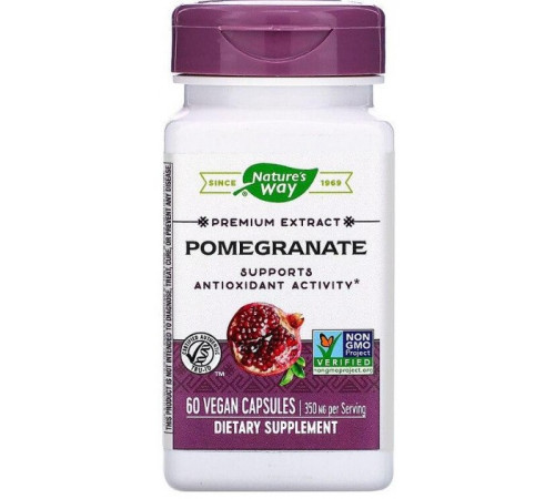 Гранат Nature's Way Pomegranate 350 мг 60 капсул
