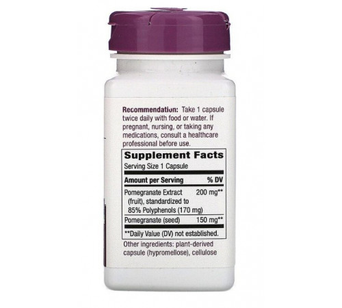 Гранат Nature's Way Pomegranate 350 мг 60 капсул