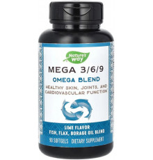 Омега 3 6 9 Nature's Way Omega Blend 90 капс лайм