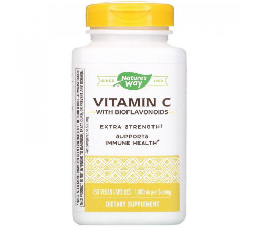 Витамин С с биофлавоноидами Nature's Way Vitamin C-1000 250 капсул