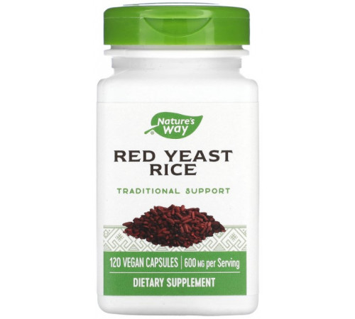 Красный дрожжевой рис Nature's Way Red Yeast Rice 600 мг 120 капсул