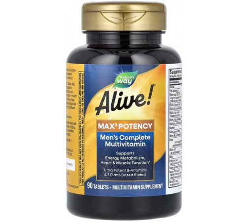 Вітаміни для чоловіків Nature's Waу Alive! Men's Multi 90 таблеток