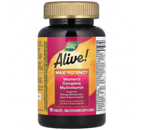 Вітаміни для жінок Nature's Way Alive Complete Multivitamin 90 таблеток