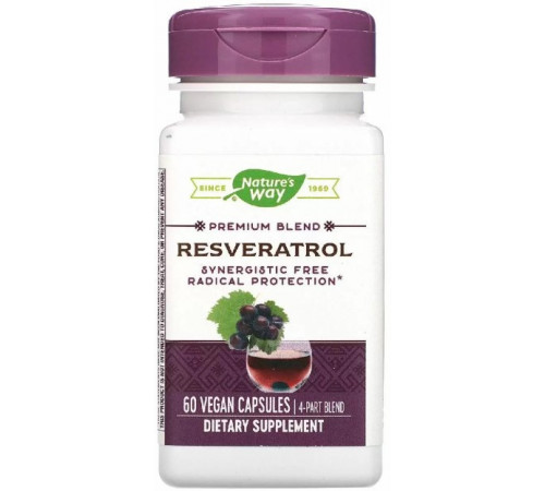 Ресвератрол Nature's Way Resveratrol 60 капсул