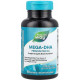 Рыбий жир + витамин Е концентрат Natures Way Mega-DHA 60 кап