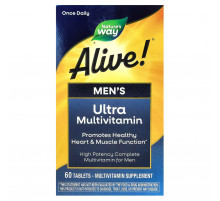 Вітаміни та мвнерали для чоловіків Nature's Way Alive! Alive! Men's Multi-Vitamin 60 таблеток