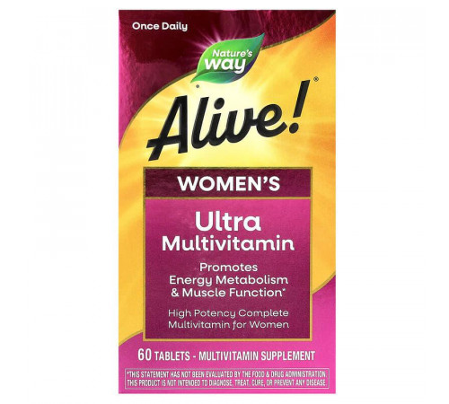 Мультивитамины для женщин Nature's Way Alive! Women's Multi-Vitamin 60 таблеток