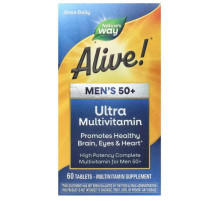 Витамины для мужчин 50+ Nature's Way Alive! Men's 50+ Ultra Potency 60 таблеток