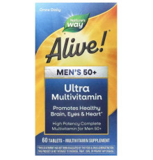 Вітаміни для чоловіків 50 + Nature's Way Alive! Men's 50+ Ultra Potency 60 таблеток