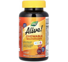 Вітаміни для дітей  Nature's Way Alive! Multi-Vitamin 120 жув таблеток Апельсин і ягоди