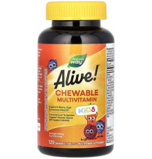 Вітаміни для дітей  Nature's Way Alive! Multi-Vitamin 120 жув таблеток Апельсин і ягоди