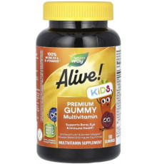 Мультивітаміни для дітей Nature`s Way Alive! Multi-Vitamin 90 жев таб фрукты