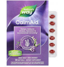 Средство от стресса и нервов Nature's Way CalmAid Clinically Studied Lavender 30 капсул