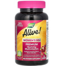Мультивітаміни для жінок 50+ Nature's Way Alive! Women's 50+ 75 жев конф вишня виноград