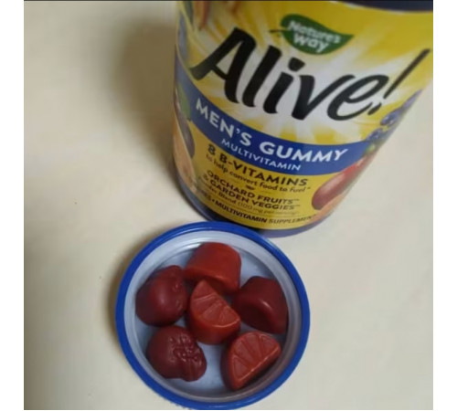 Витамины для мужчин Nature's Way, Alive! Men's Gummy Vitamins 60 жев конф фрукты