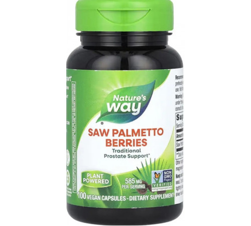 Со Пальметто для чоловіків Nature's Way Saw Palmetto 585 мг 100 капс