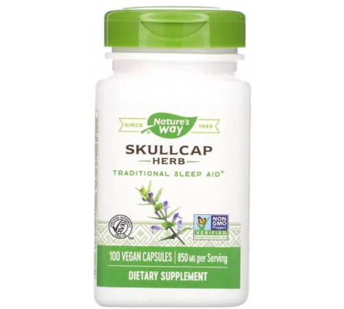 Шлемник (шоломниця) Nature's Way Scullcap 850 мг 100 кап