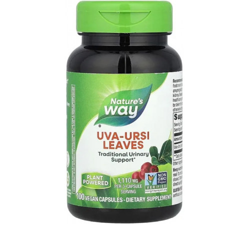 Мучниця лоя нирок Nature's Way Uva Ursi 1440 мг 100 вег капс