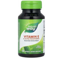 Витамин Е Nature's Way Vitamin E 268 мг 100 гелевых капсул