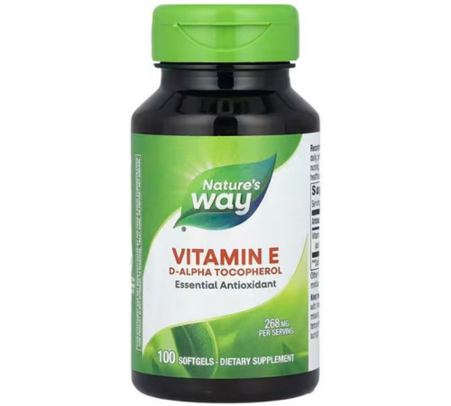 Витамин Е Nature's Way Vitamin E 268 мг 100 гелевых капсул