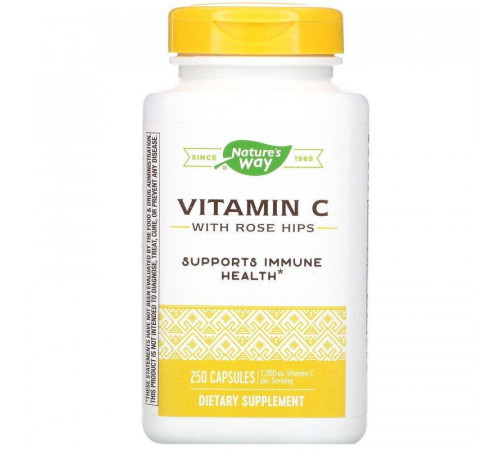 Витамин С с шиповником Nature's Way Vitamin C 1000 мг 250 капсул