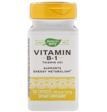 Тіамін Вітамін В1 Nature's Way Vitamin B1 100 мг 100 капсул