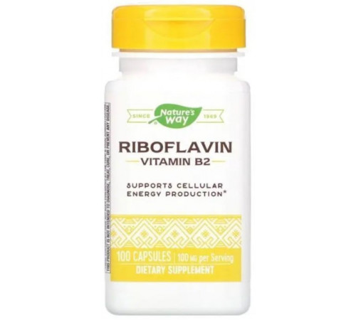 Рибофлавін Вітамін В2 Nature's Way Vitamin B2 100 мг 100 капсул