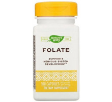 Фолієва кислота Вітамін B9 Nature's Way Folate 800 мкг 100 капсул