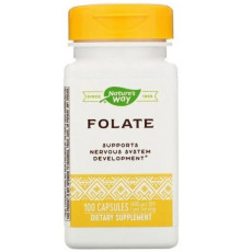 Фолієва кислота Вітамін B9 Nature's Way Folate 800 мкг 100 капсул