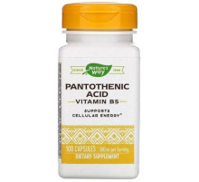 Пантотенова кислота Вітамін B5 Nature's Way Pantothenic Acid 250 мг 100 капсул