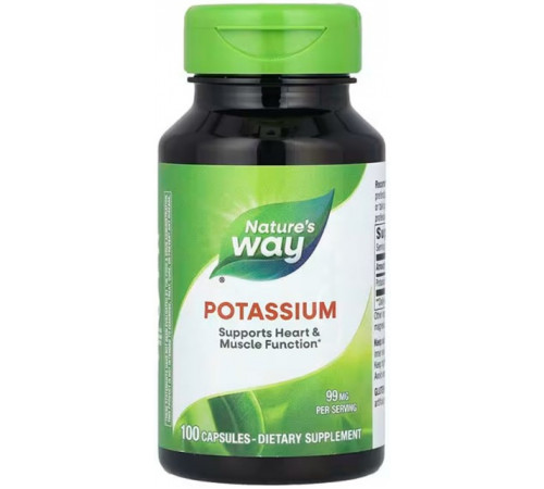 Калій Nature's Way Potassium 99 мг 100 капсул