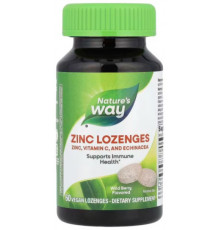 Цинк глюконат Nature's Way Zinc Lozenges 60 пастилок Ягоди