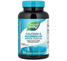 Кальцій та магній мінеральний комплекс Natures Way Calcium & Magnesium 250 капс