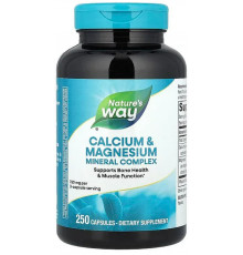 Кальцій та магній мінеральний комплекс Natures Way Calcium & Magnesium 250 капс