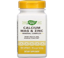 Кальций магний цинк для мышц и костей Nature's Way Calcium Mag & Zinc 765 мг 100 капс