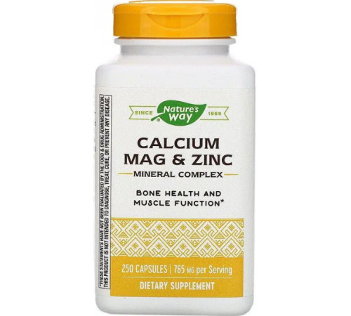 Кальцій Магній Цинк Nature's Way Calcium Mag & Zinc 250 капс