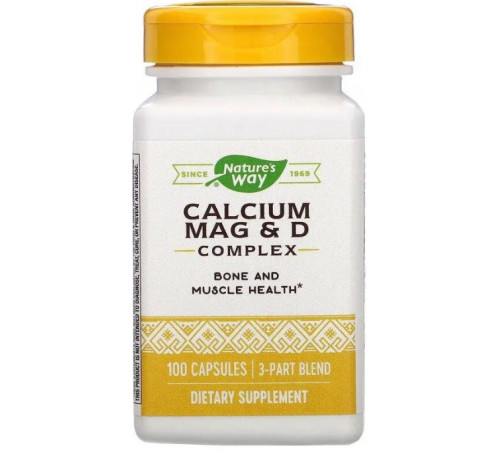 Кальцій та магнію Д3 Nature's Way Calcium Mag & D Complex 100 капс