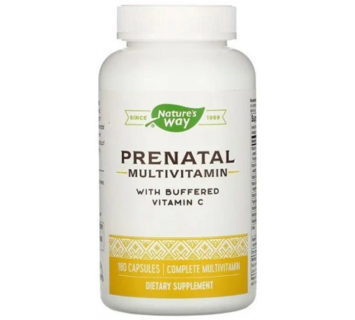 Мультивітаміни для вагітних Nature's Way Prenatal Multi Vitamin & Mineral 180 капсул