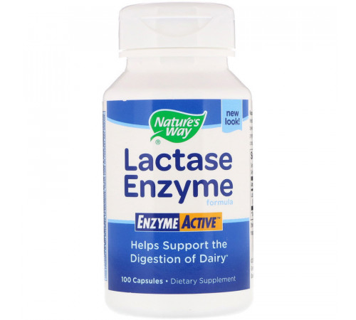 Лактаза Nature's Way Lactase 100 капсул