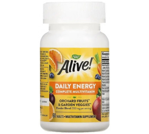 Мультивітаміни Nature's Way Alive!, Daily Energy 60 таб